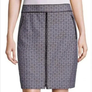 TORY BURCH Chaumont Printed Zip-Pocket Skirt, A LINE, Gemini. NWT!